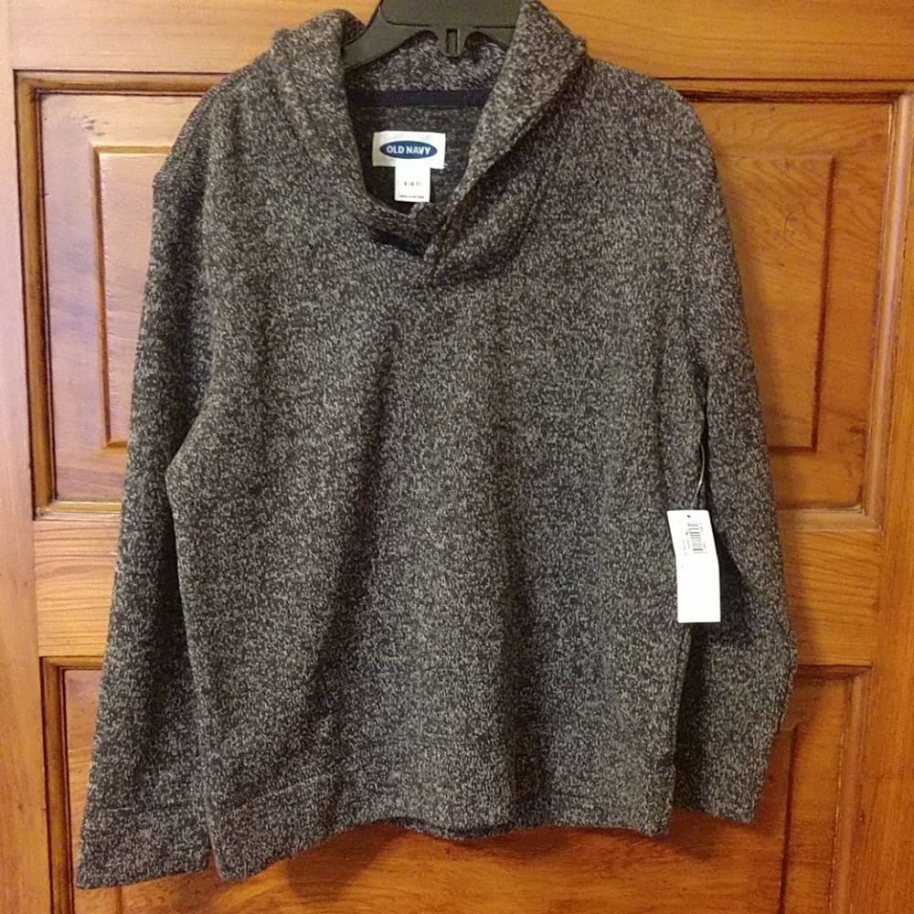 Shawl-collar sweater